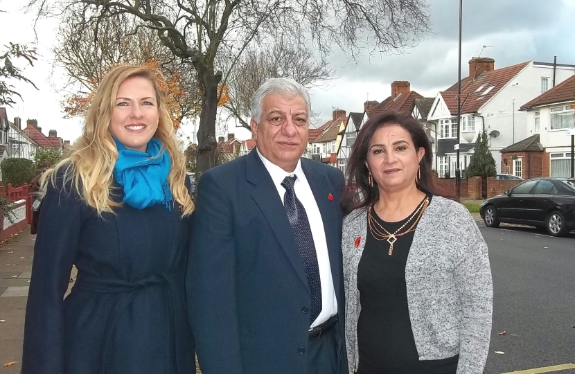 Bernadette Mitra, Mohamad Jarche and Sana Jarche - Conservative Councillor Candidates for Hounslow South Ward