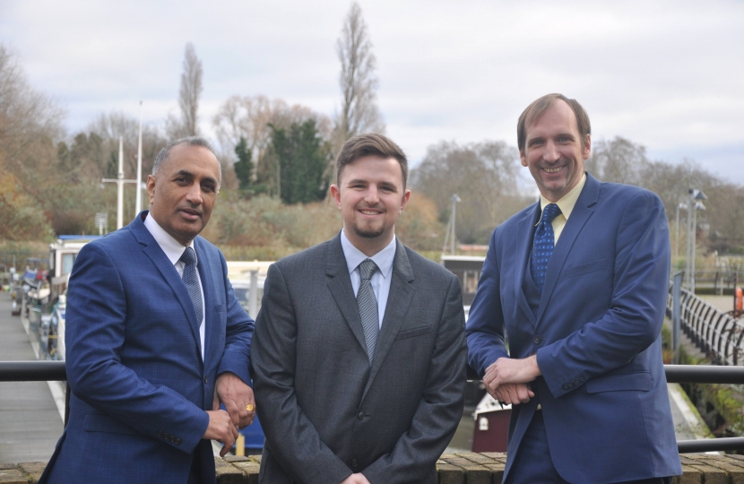 Satvindar Buttar, Ryan Harrild and Robert Oulds, Conservative Party Candidates for Syon Ward