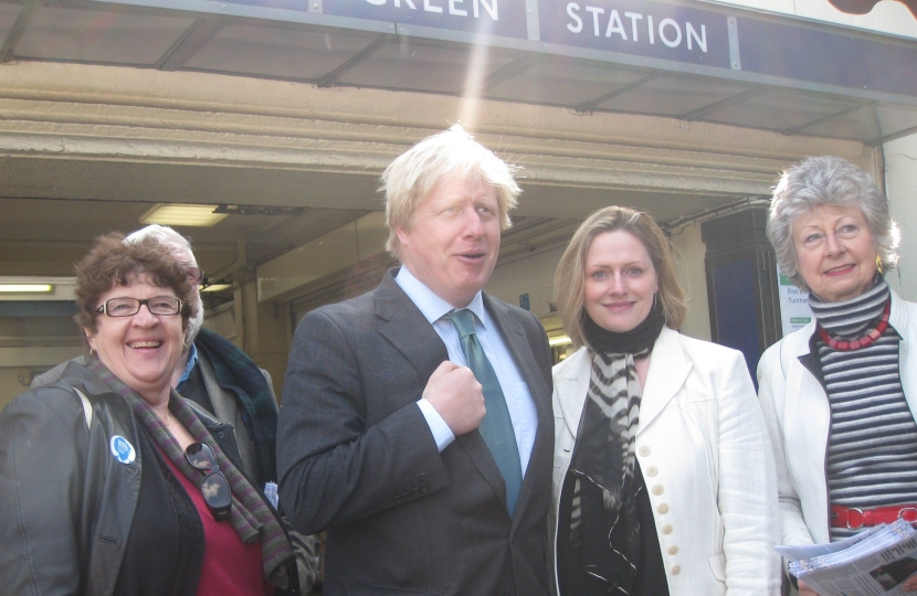 Boris Johnson Turnham Green Station