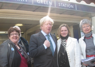 Boris Johnson Turnham Green Station